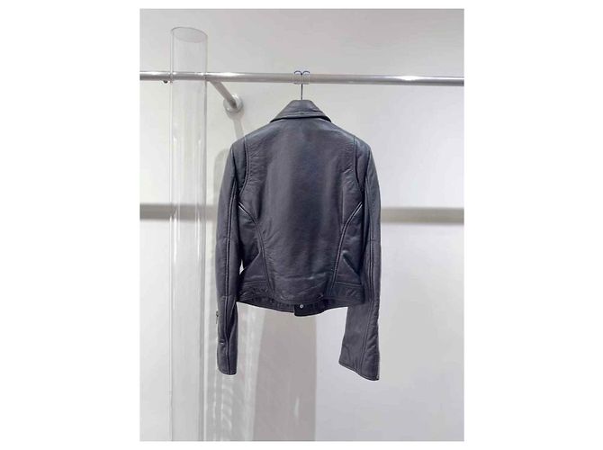 Balenciaga Lederjacken Schwarz - Ansicht 2