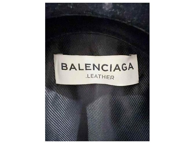 Balenciaga Lederjacken Schwarz - Ansicht 3