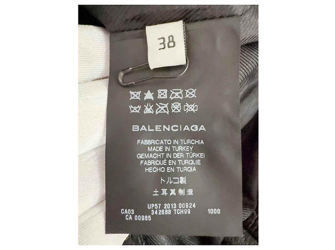 Balenciaga Lederjacken Schwarz - Ansicht 4