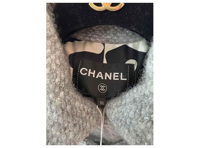 Chanel Lederjacken Grau - Ansicht 2