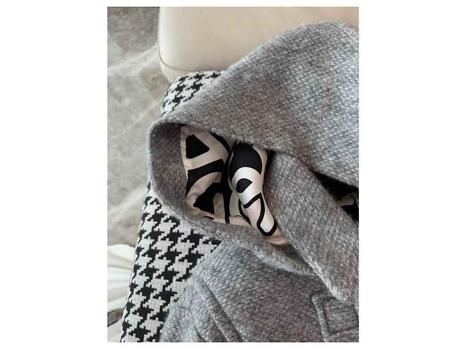 Chanel Lederjacken Grau - Ansicht 4