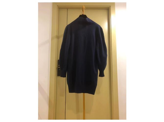 Chanel Strickjacke aus Kaschmir Navy Marineblau - Ansicht 2