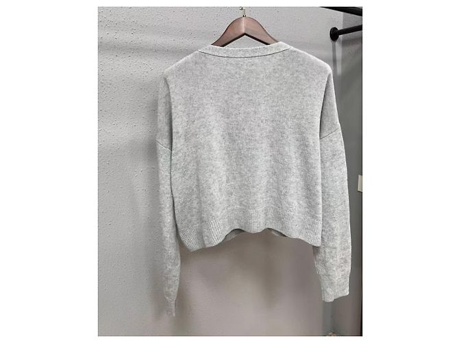 Pull en maille Céline gris en cachemire - vue 2
