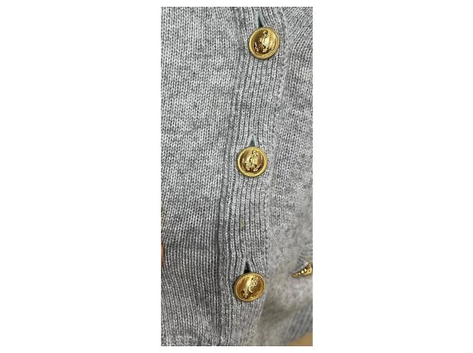 Pull en maille Céline gris en cachemire - vue 3
