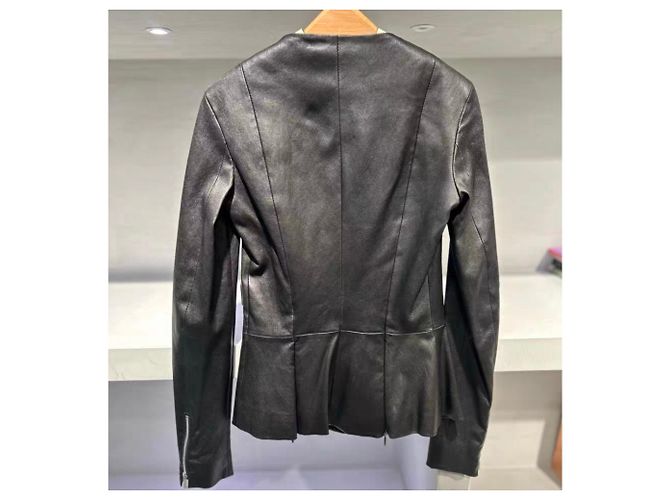 The Row Lederjacke Schwarz - Ansicht 4