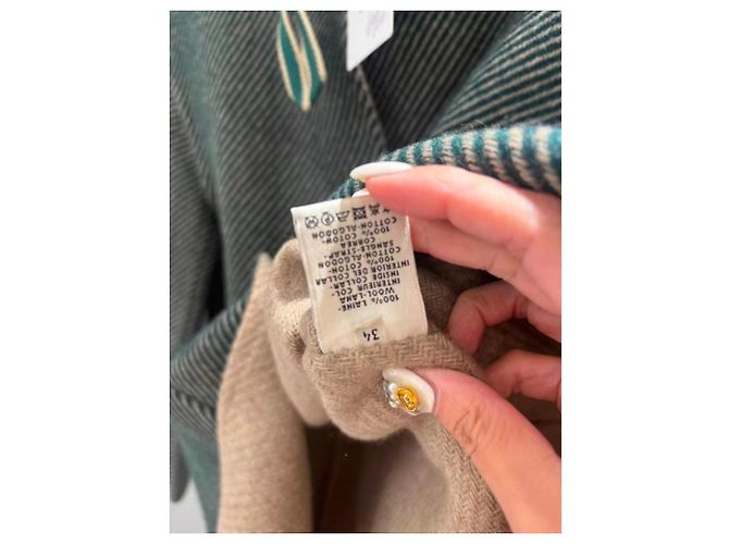 Hermès Wollmantel Damen Größe 34 Mehrfarben - Ansicht 3
