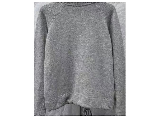 Pull en cachemire gris Céline - vue 2
