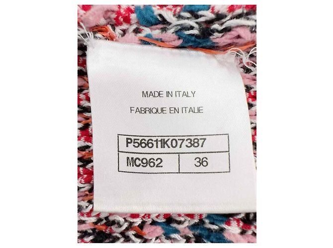 Pull en maille Chanel en soie Multicolore - vue 4