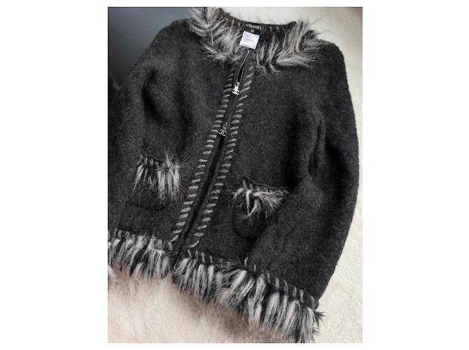 Chanel Strickmode aus Wolle Damen Größe 40 Mehrfarben - Ansicht 2