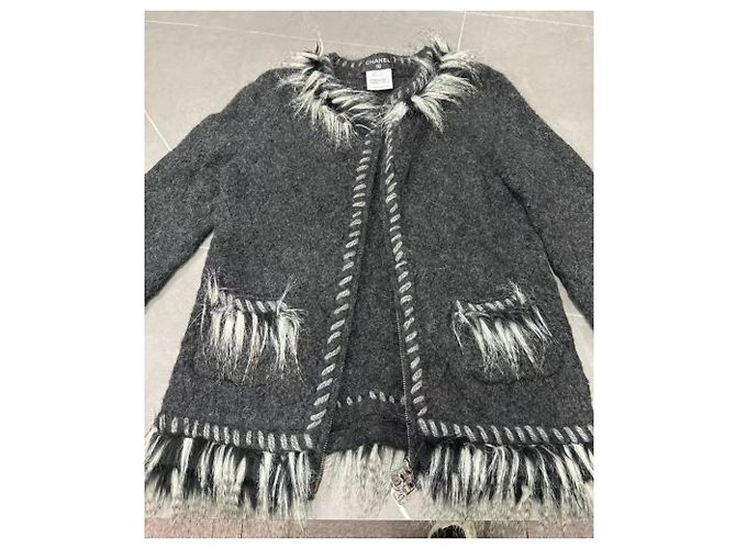 Chanel Strickmode aus Wolle Damen Größe 40 Mehrfarben - Ansicht 4