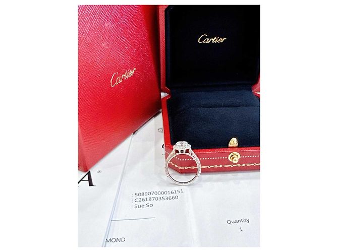 Cartier Ring aus Platin Größe 51 Mehrfarben - Ansicht 2