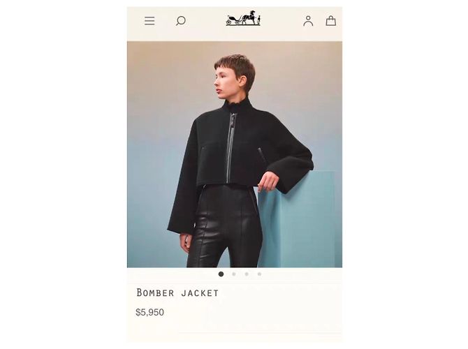 Hermès Mantel Schwarz Kaschmir Größe 38 - Ansicht 3