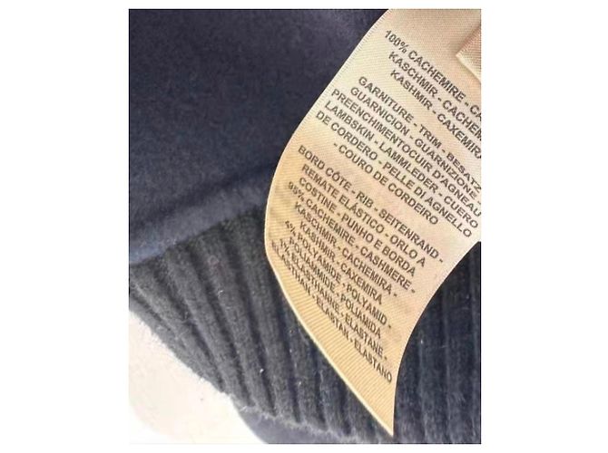 Hermès Mantel Schwarz Kaschmir Größe 38 - Ansicht 5