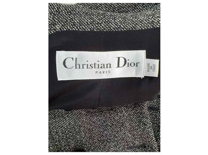 Autre Marque Dior Kleid aus Wolle Grau - Ansicht 3