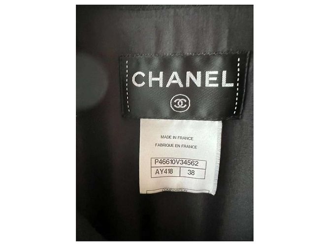 Chanel Black Wool Coat Size 36 - view 4