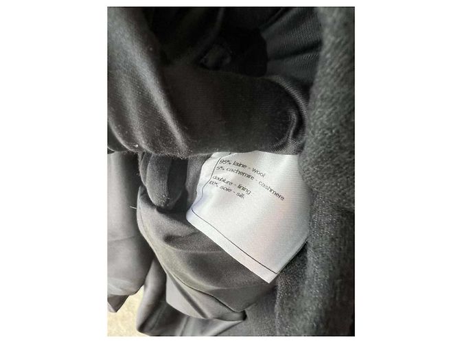 Chanel Black Wool Coat Size 36 - view 5