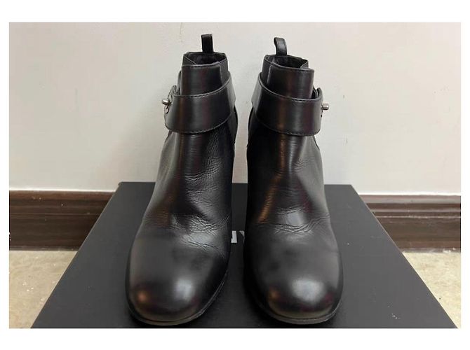 Botas Chanel de piel negra talla 37 Negro - vista 2