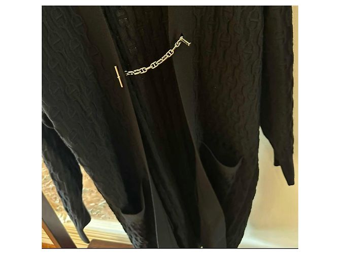Malha de cashmere Hermès preta Preto - vista 3