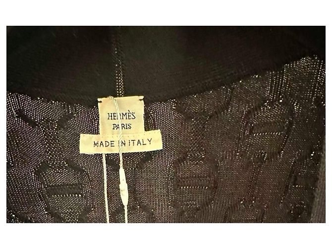 Malha de cashmere Hermès preta Preto - vista 4