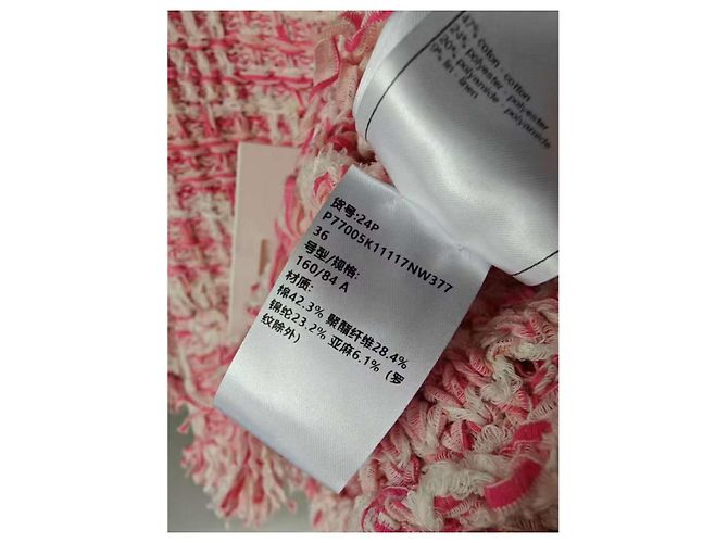 Chanel Strickware aus Baumwolle Rosa Pink - Ansicht 2
