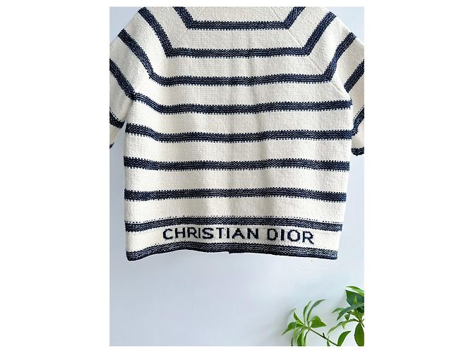 Autre Marque Cardigan Dior a Maniche Corte Multicolore - vista 6