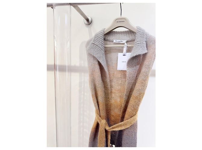 Autre Marque Dior Strickjacke Wolle Sonnenuntergang Farbverlauf Mehrfarben - Ansicht 2