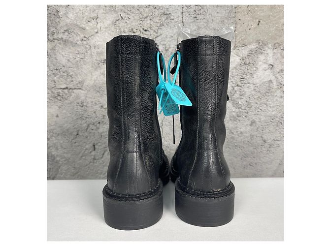 Miu Miu Lederstiefel mit mittlerem Schaft Größe 37.5 Mehrfarben - Ansicht 4