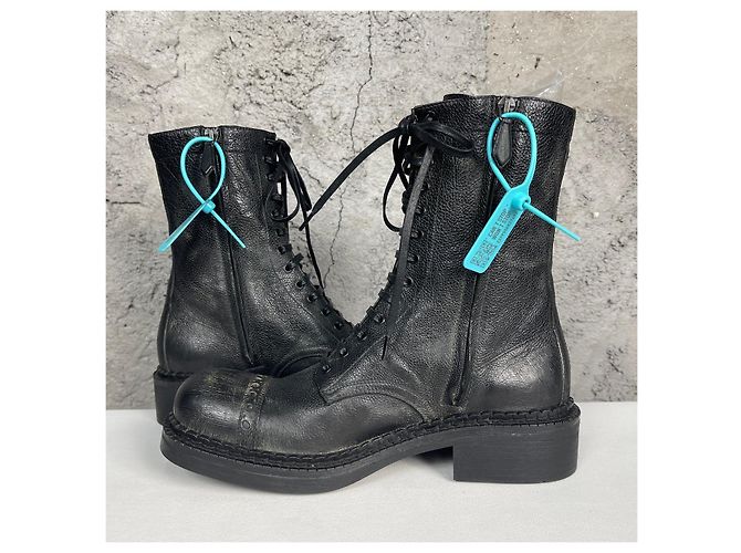 Miu Miu Lederstiefel mit mittlerem Schaft Größe 37.5 Mehrfarben - Ansicht 6