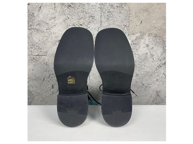 Miu Miu Lederstiefel mit mittlerem Schaft Größe 37.5 Mehrfarben - Ansicht 8