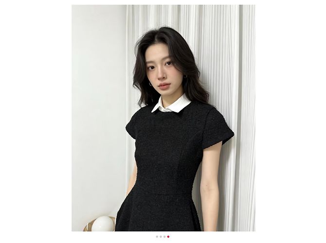 Vestido Princesa Corte Sirena Miu Miu de Gasa Negro Multicolor - vista 6