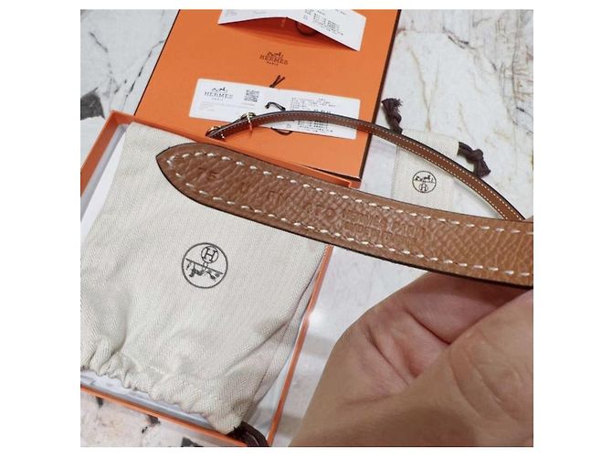 Cinturón Hermès de cuero negro - vista 4