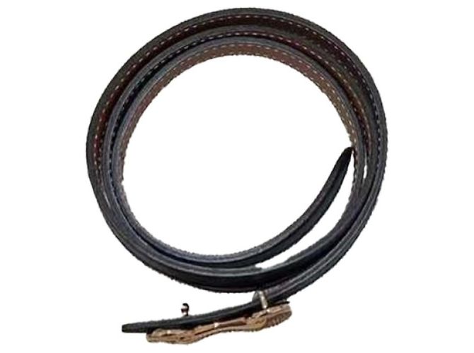 Cinturón Hermès de cuero negro - vista 5