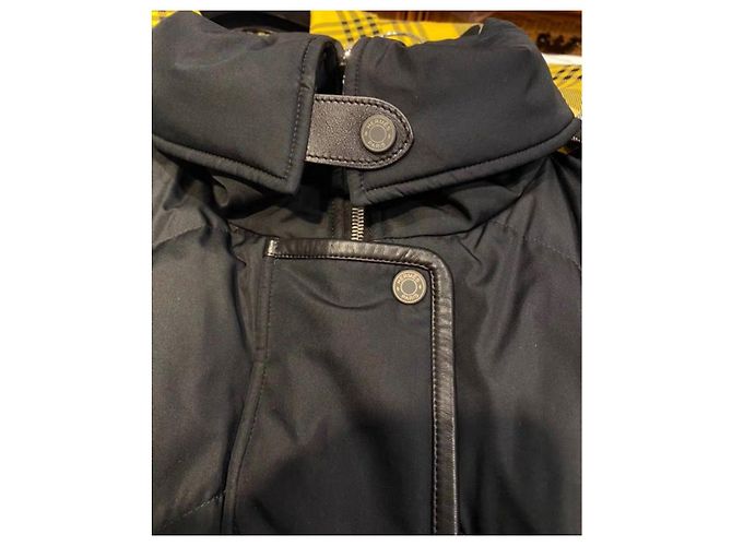 Abrigo Hermès Negro de Poliéster Talla 36 - vista 4