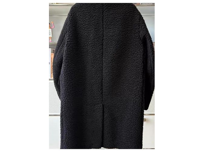 Autre Marque Dior Mantel aus Kaschmir in Schwarz Größe 36 - Ansicht 2