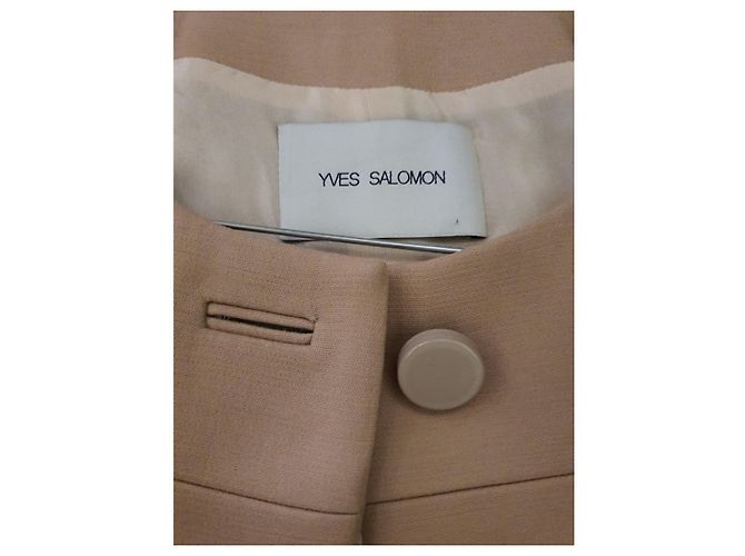 Abrigo de lana rosa Yves Salomon Pink - vista 2