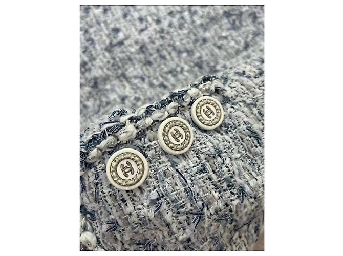 Chanel Tweed Mantel Mehrfarbig Größe 34 Mehrfarben - Ansicht 4