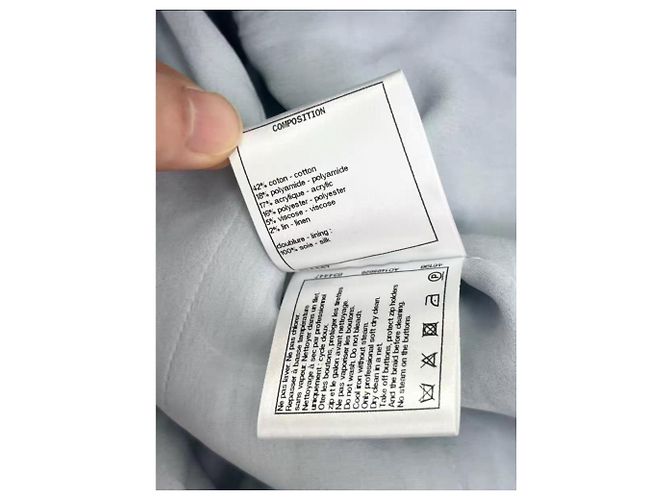 Chanel Tweed Mantel Mehrfarbig Größe 34 Mehrfarben - Ansicht 5
