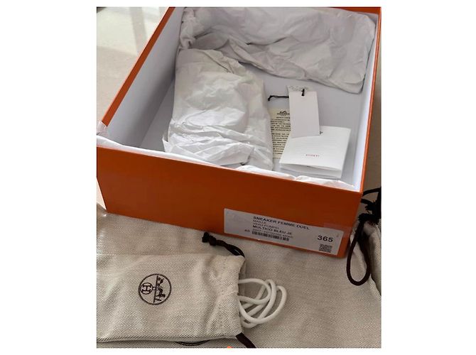 Sneakers Hermès in tessuto blu 36.5 - vista 3