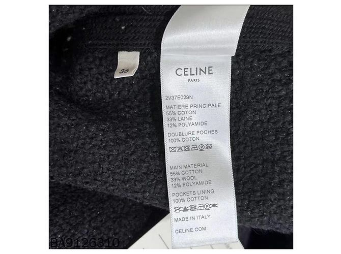Céline Jacke aus Wolle Schwarz - Ansicht 3