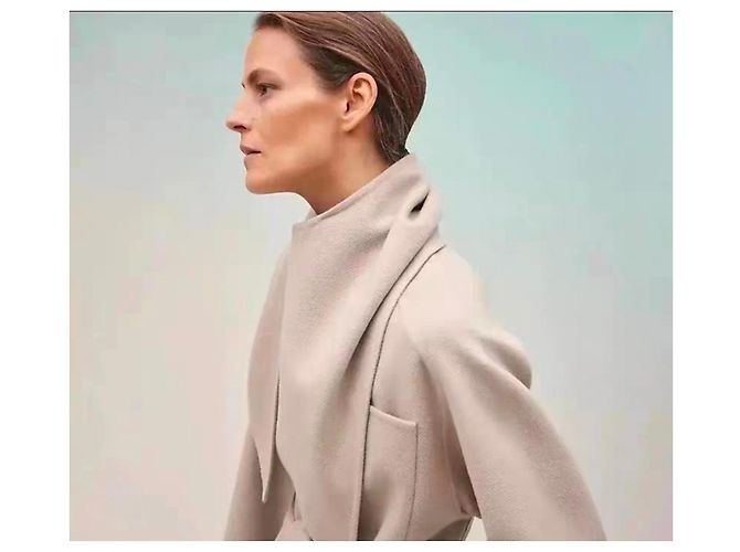 Abrigo Hermès de cashmere mujer talla 36 Multicolor - vista 4