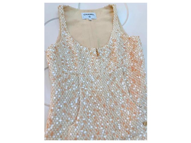 Chanel Tweed Kleid Mehrfarbig Größe 34 Mehrfarben - Ansicht 3