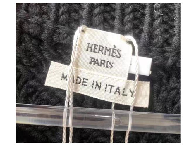 Jersey Hermès de lana negro - vista 5