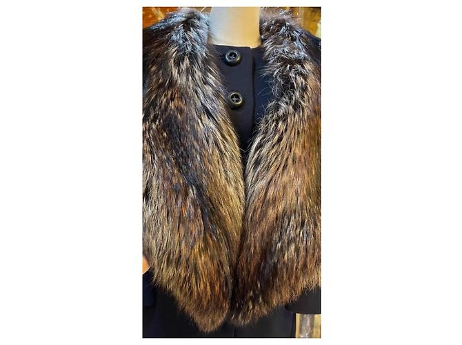 Abrigo Prada de piel de zorro mujer Talla 40 Multicolor - vista 2