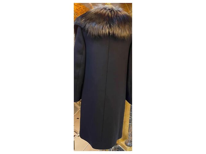 Abrigo Prada de piel de zorro mujer Talla 40 Multicolor - vista 3
