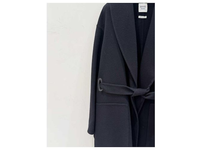 Abrigo Hermès de cashmere mujer talla 36 Multicolor - vista 5