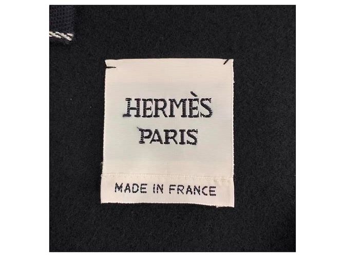Abrigo Hermès negro de cachemira - vista 7