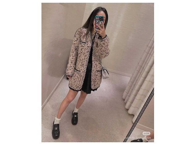Abrigo Chanel de cachemira talla 36 Multicolor - vista 5
