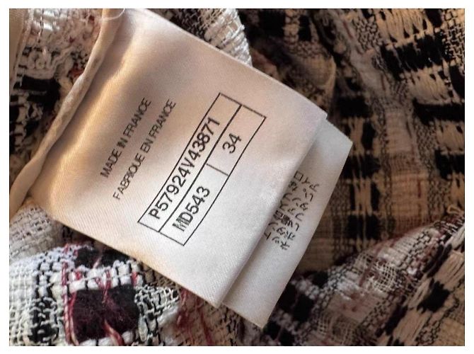 Chanel Kleid Polyester Mehrfarbig Größe 34 Mehrfarben - Ansicht 5