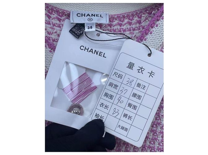 Chanel Kleid aus Baumwolle Mehrfarben - Ansicht 6