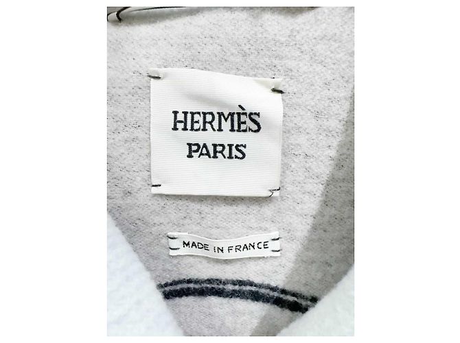 Hermès Wollmantel Blau Größe 36 - Ansicht 3